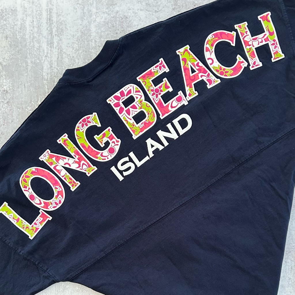 Long Beach Island Nj Classic Spirit Jersey In Navy, Xs Nwot